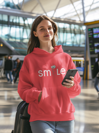 Women's Hooded Sweatshirt - Smile