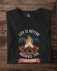 Life is Better Around the Campfire | Unisex Adventure T-Shirt
