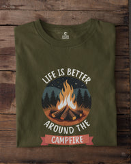 Life is Better Around the Campfire | Unisex Adventure T-Shirt