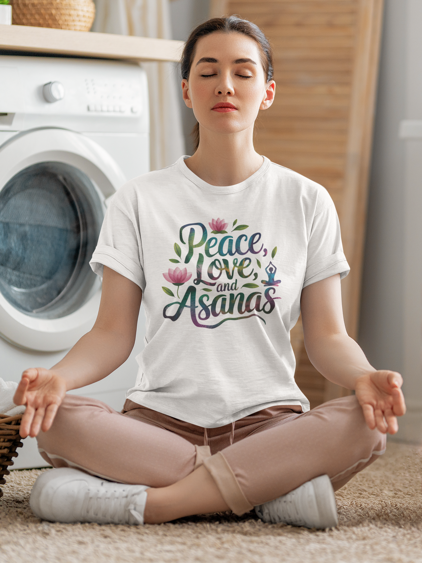 Peace Love and Asana Yoga T-Shirt