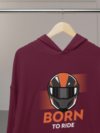 Men's Hooded Sweatshirt - Born To Ride