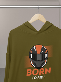Men's Hooded Sweatshirt - Born To Ride