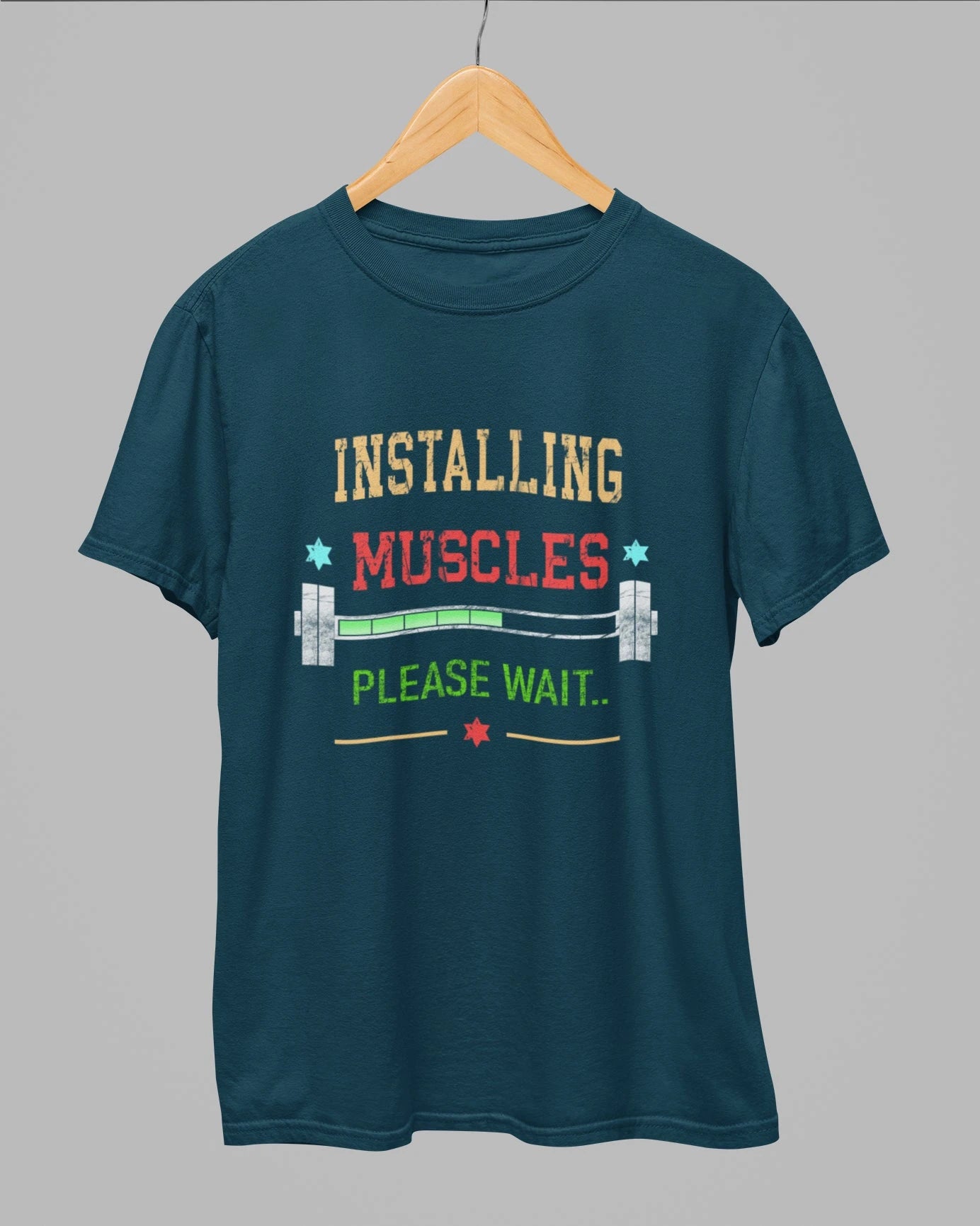 Installing Muscles Please Wait Gym T-Shirt