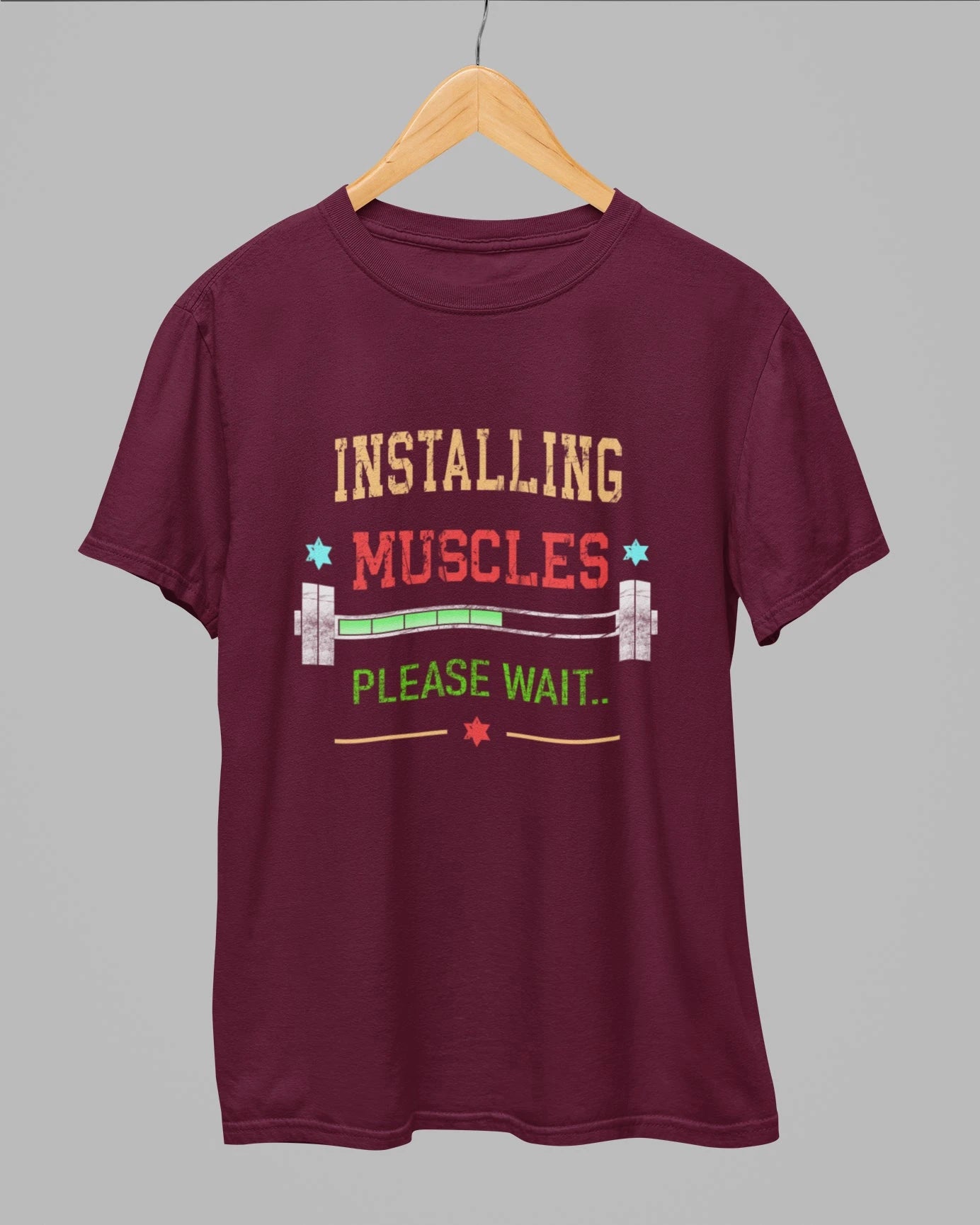Installing Muscles Please Wait Gym T-Shirt