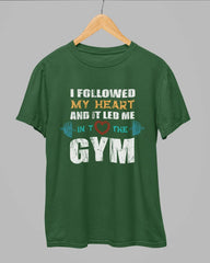 I Followed My Heart Gym T-Shirt - Cotton Canvas