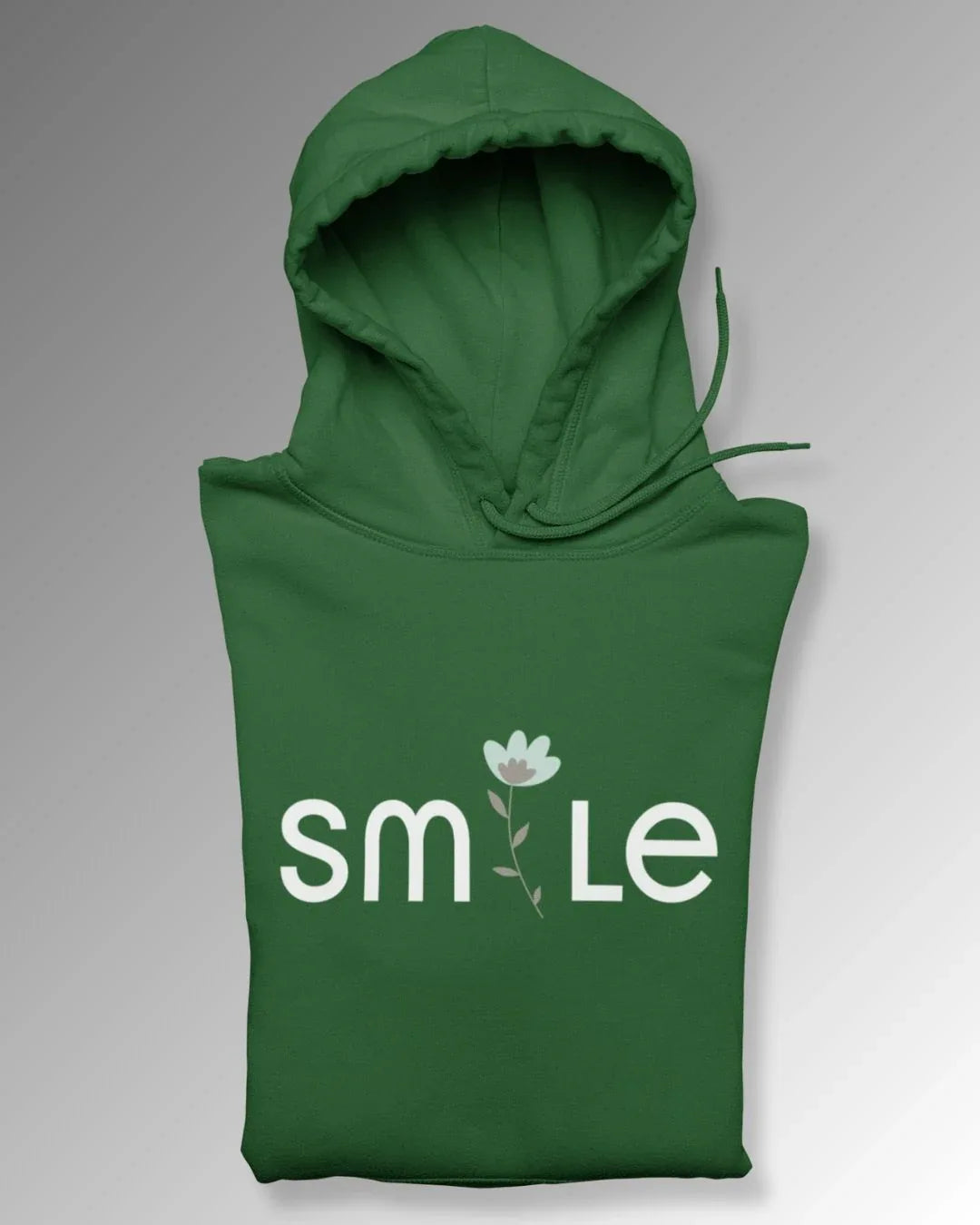 Women's Hoodie: Smile - Cotton Canvas