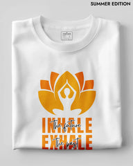 Inhale Future Exhale Past Yoga T-Shirt | Breathable Cotton Unisex Tee