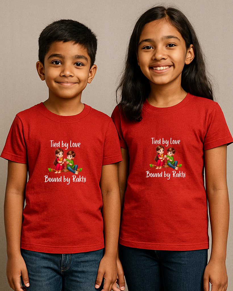 Tide by Love Bound by Rakhi (Combo) Kid's T-Shirt