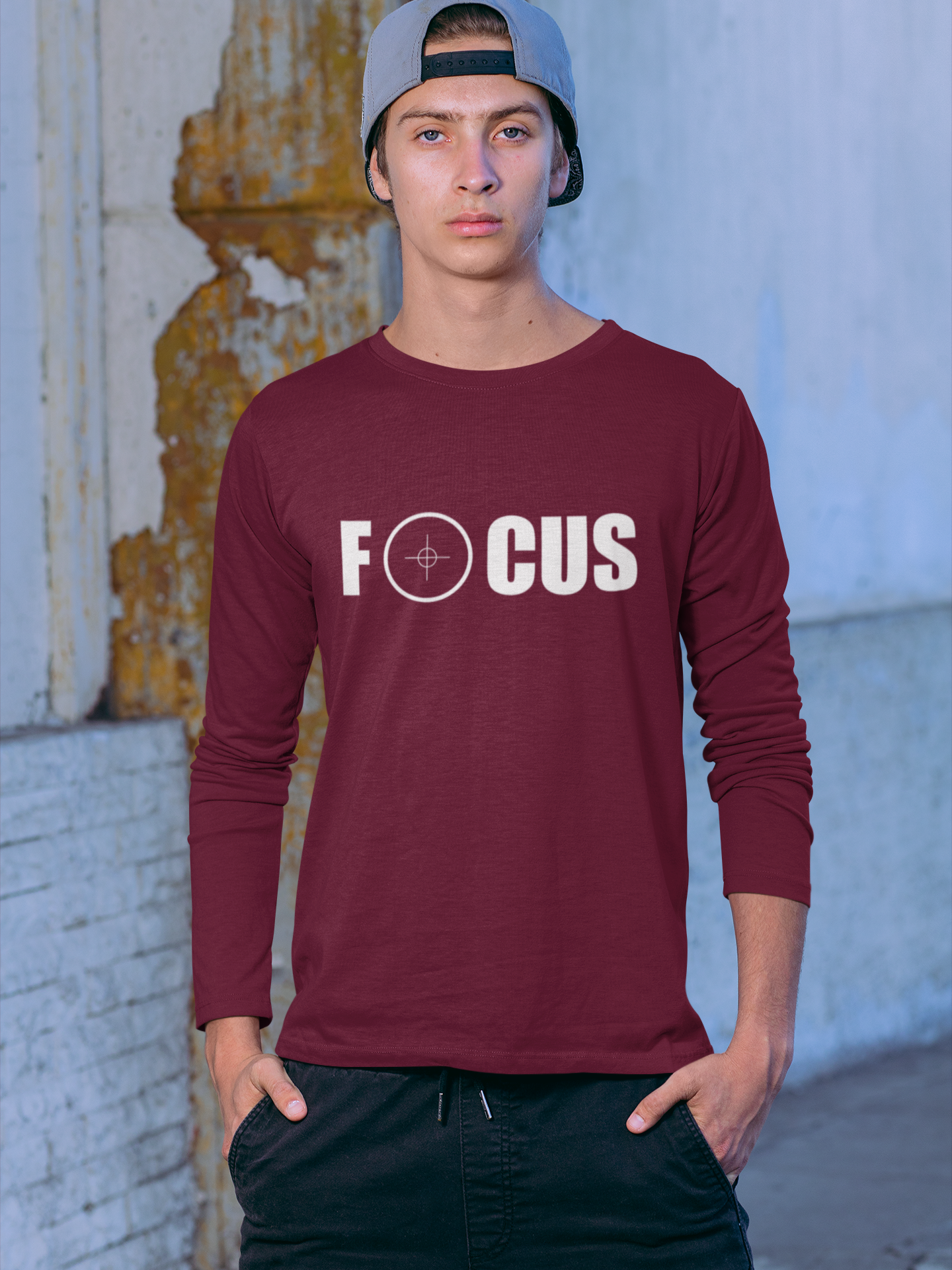 Men's Full Sleeve T-Shirt - Focus