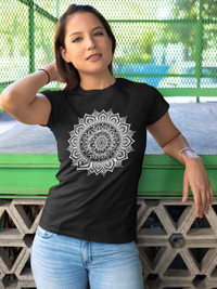 Mandala Version:1 Black T-Shirt