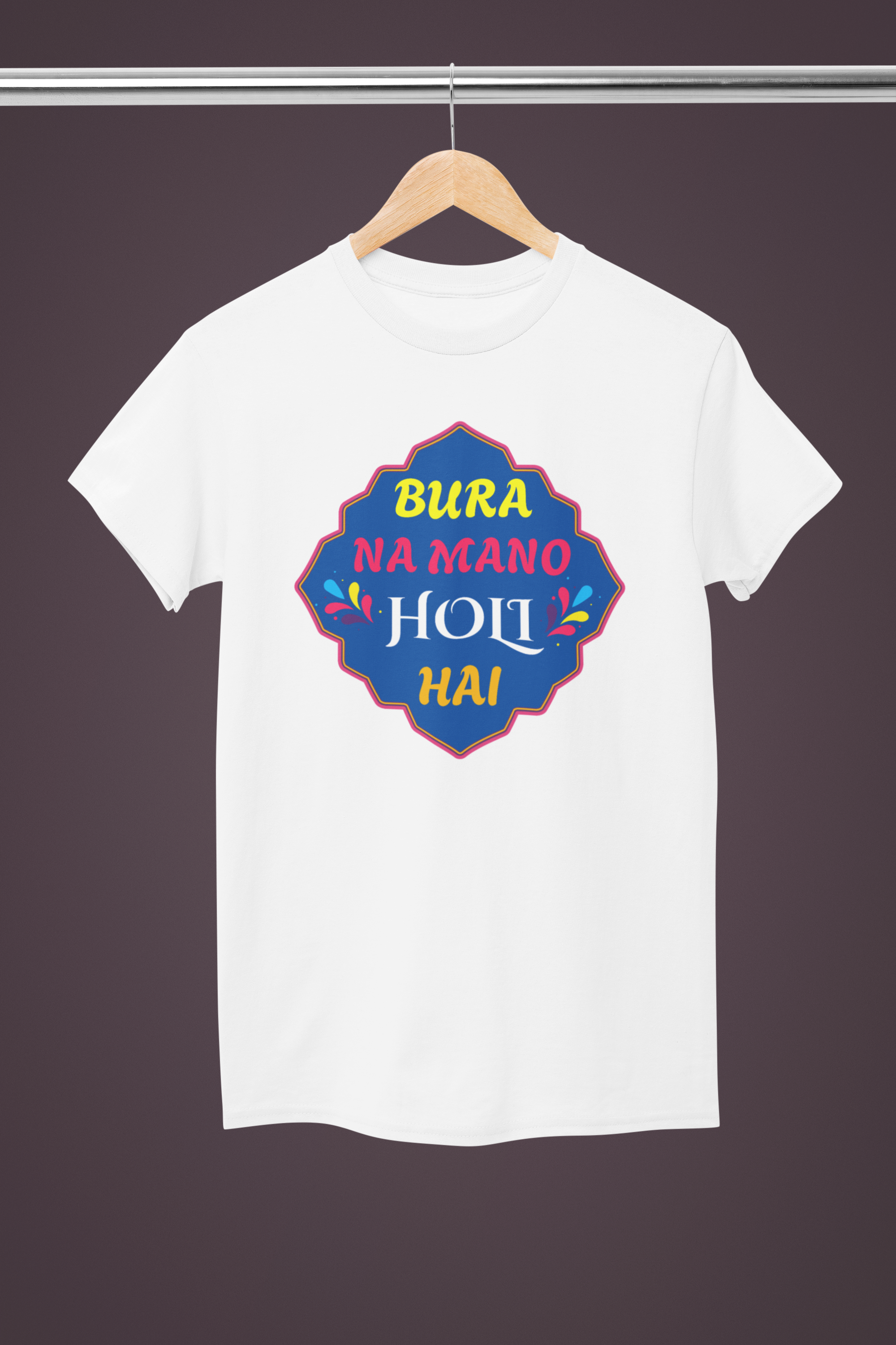 Unisex Holi T-Shirt - Bura Na Mano Holi Hai