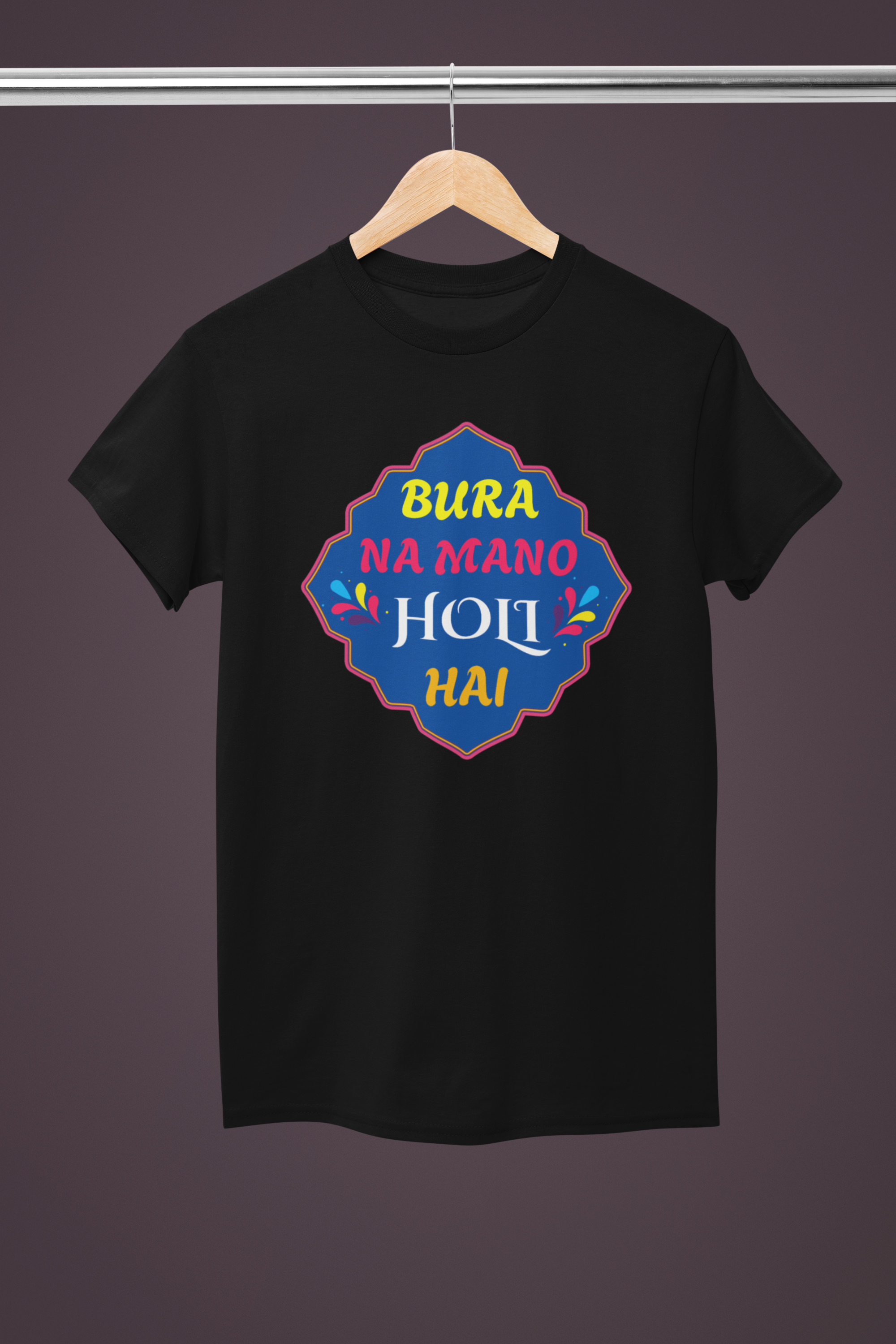 Unisex Holi T-Shirt - Bura Na Mano Holi Hai