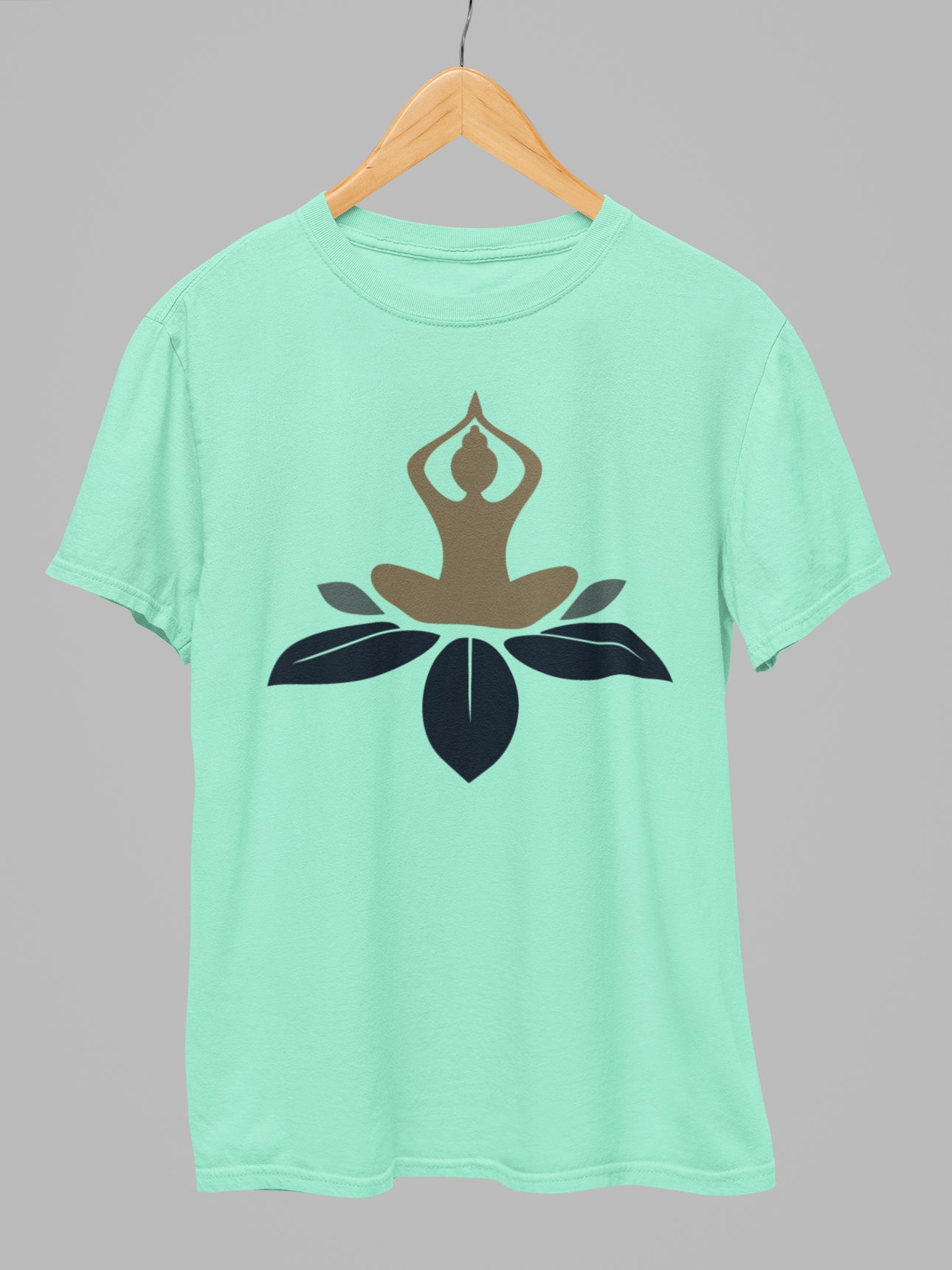 Parvatasana Surya Namaskar Yoga T Shirt Jade