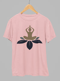 Parvatasana Surya Namaskar Yoga T Shirt Light Baby Pink