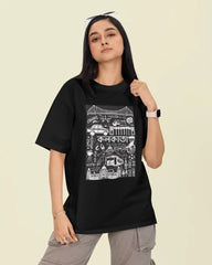 Kolkata Vibes Oversized Cotton T-Shirt