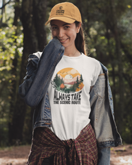 Always take the Scenic Route | Unisex Adventure T-Shirt