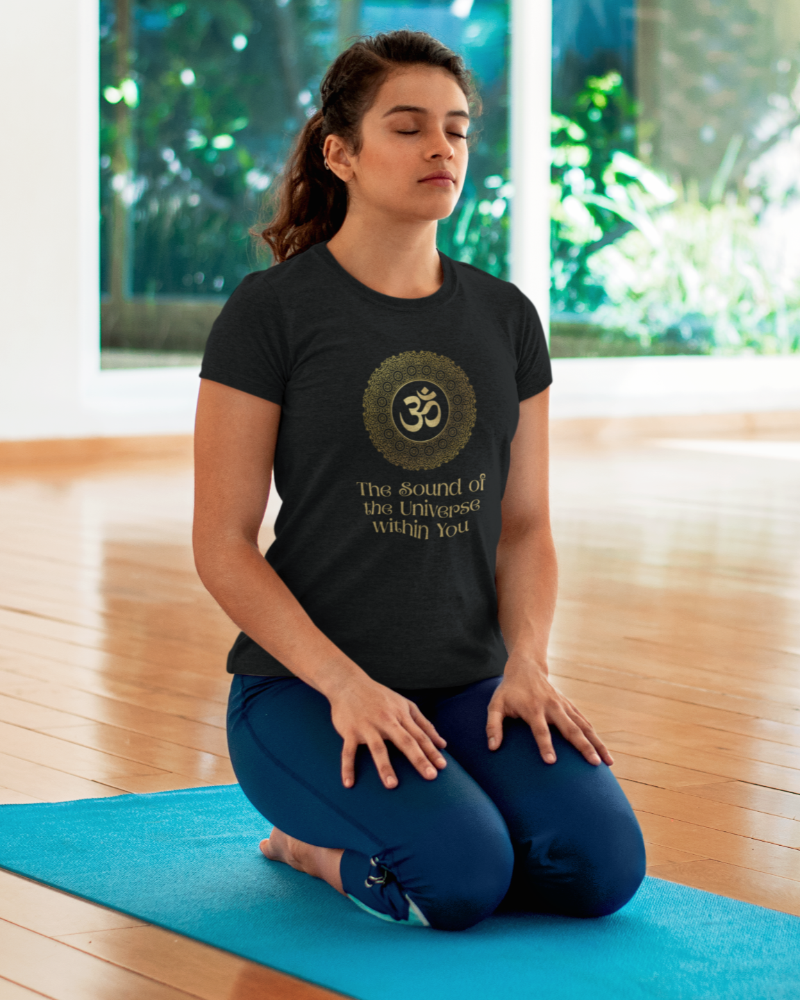 Om The Sound of the Universe within You Yoga T-Shirt