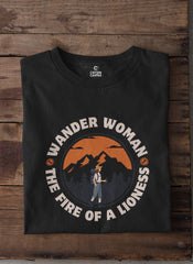 Wander Women the Fire of a Lioness | Unisex Adventure T-Shirt