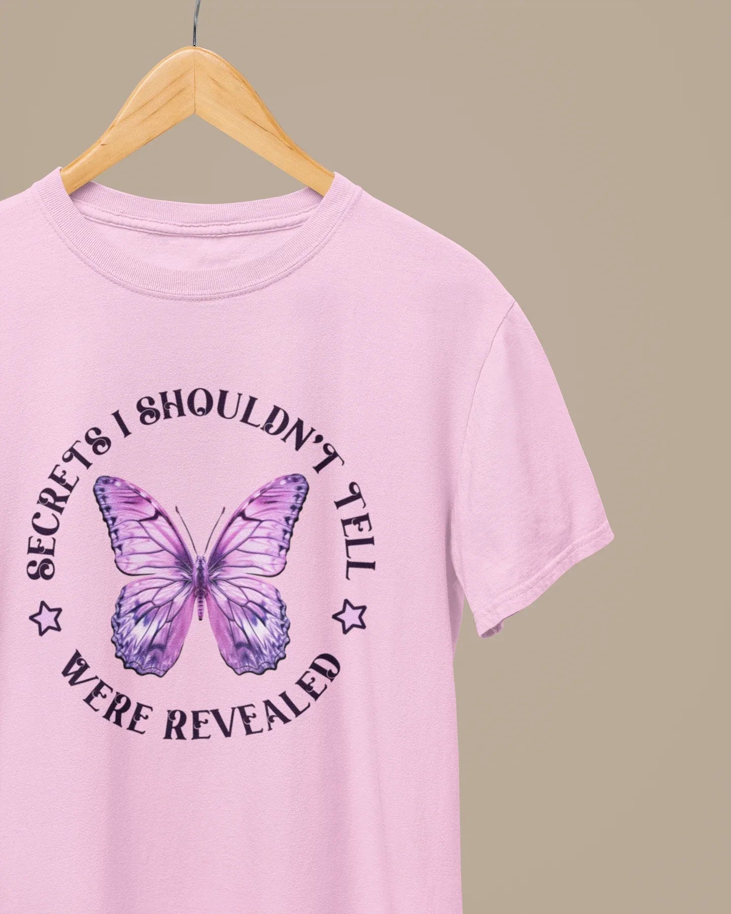 Women's Half Sleeve T-Shirt: Secrets Are Revealed - Cotton Canvas