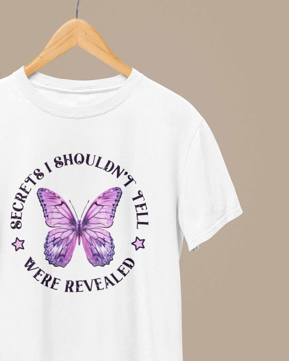 Women's Half Sleeve T-Shirt: Secrets Are Revealed - Cotton Canvas
